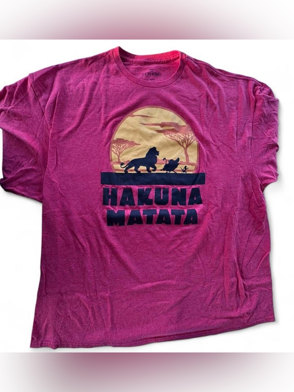 Disney Lion King T-shirt Hakuna Matata Red, 3X